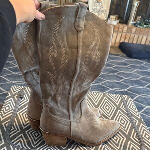 Corkys Tan Heeled Boots